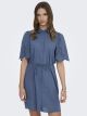 ONLY Haskel Broderie Jurk met Strikceintuur