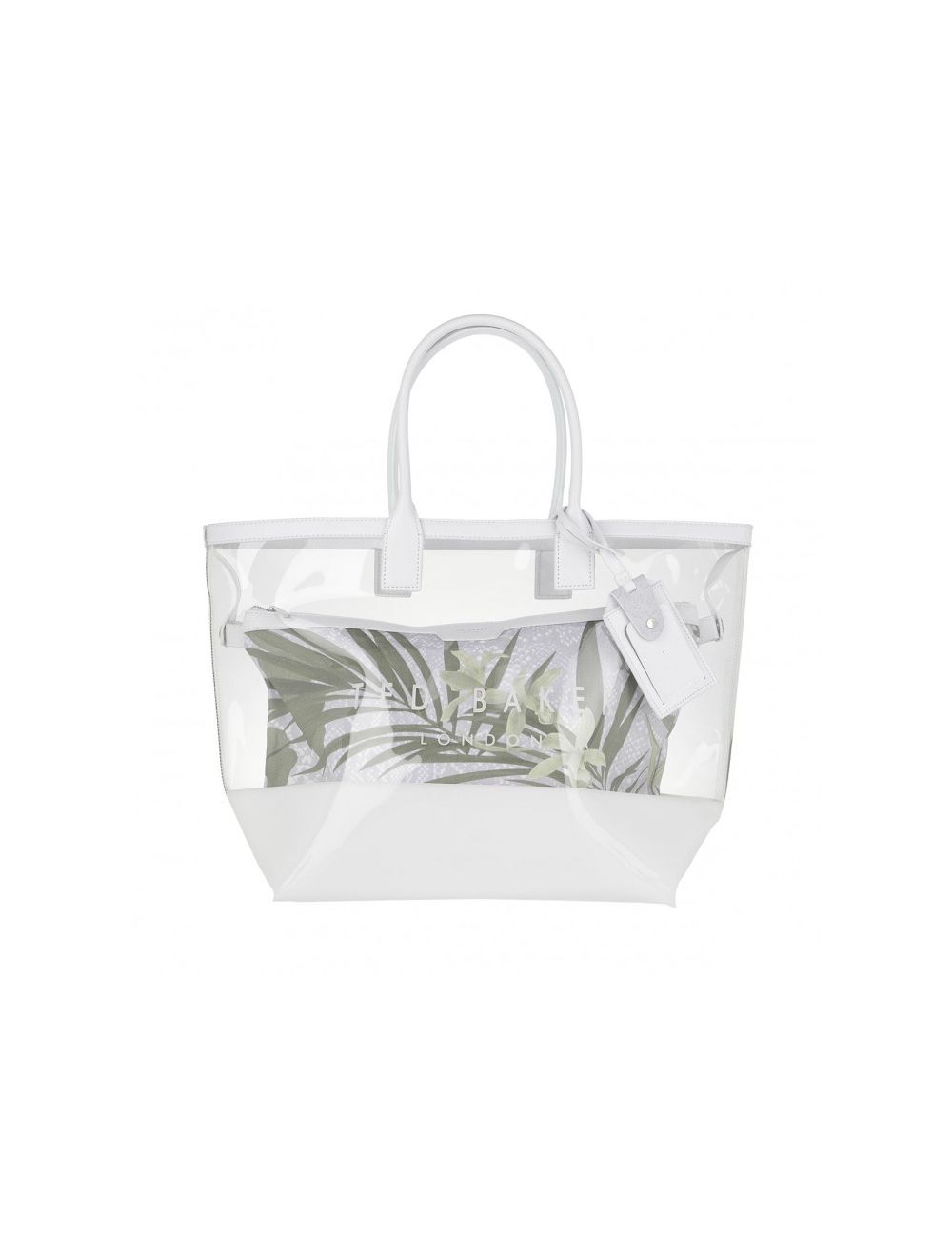 vrijwilliger native Struikelen HAND/SCHOUDERTAS (LEER/KUNSTLEER) Ted Baker Dalass Highland Transparent  Shopper White 229964 0