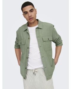 ONSKENNET LIFE LS LINEN OVERSHIRT N