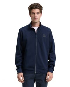 Sweatjack met opstaande kraag