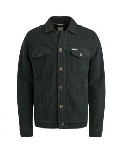 Button jacket frontloop terry