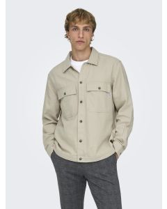 ONSKENNET LIFE LS LINEN OVERSHIRT N